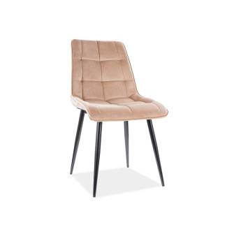Silla de cocina Pearl (Velvet/Patas negras)